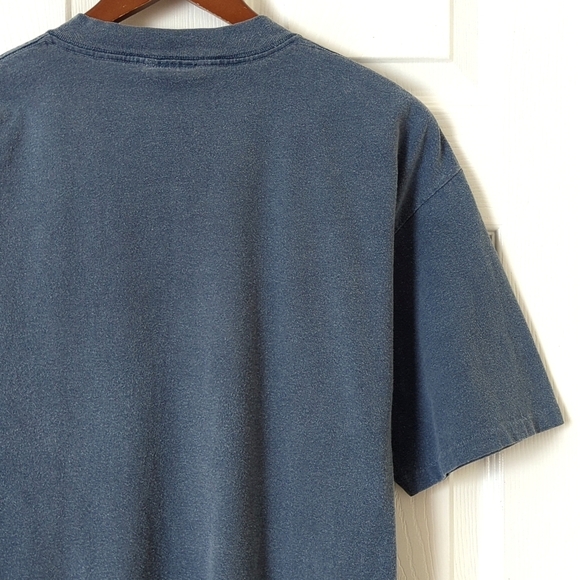 Great Land 90's Vintage Untamed Domain Short Sleeve Crewneck T-shirt Blue Large - Picture 11 of 11